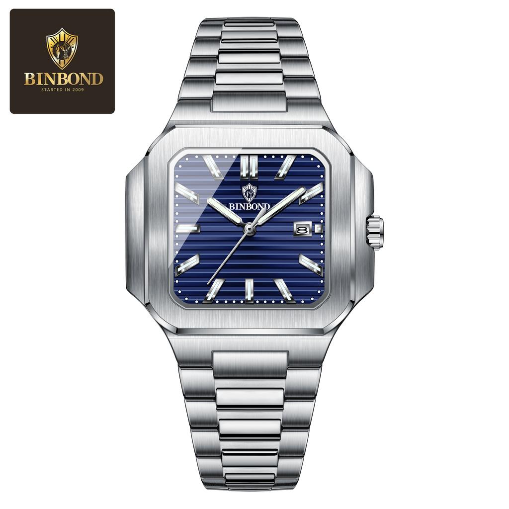 Business Watch Men Stainless Steel Date Waterproof Wristwatch Man Fashion Men Watches Relogio Masculino