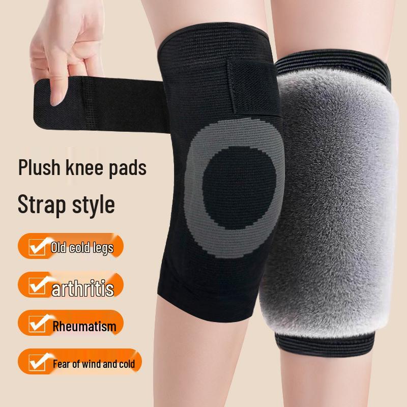 

Теплые наколенники из искусственного меха кролика для осени/зимы — идеально подходят для бега и холодной погоды XL (150-180 lbs) Pair