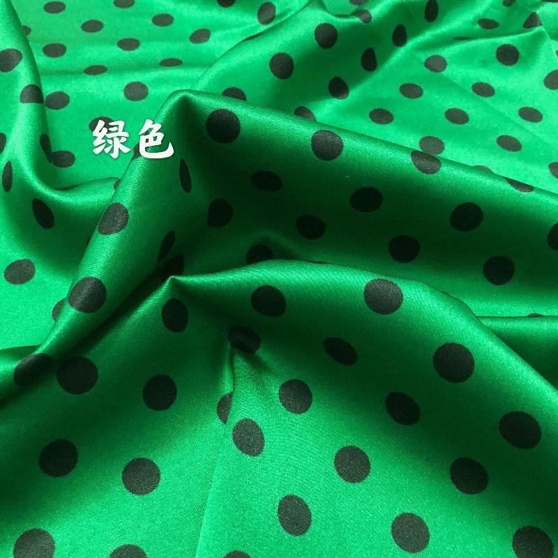 19 Momme Stretch Mulberry Silk Fabric Multi-Color Polka Dot Design Soft for DIY Sewing Summer Dress Shirt Cheongsam Fabric