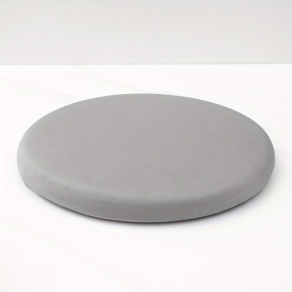 Open Round Ice-slip Fiber Fabric Memory Seat Cushion for Office and Home Use, Rebound Seat Cushion for All Seasons