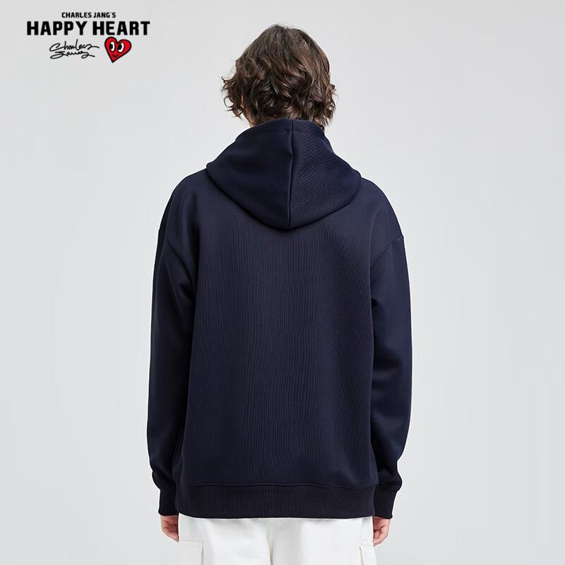 Charles Peach Heart Autumn/Winter Unisex Heavyweight Hooded Sweatshirt
