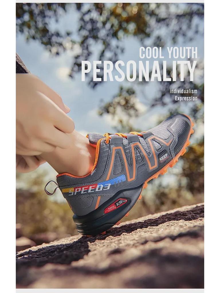 Men's Trendy Outdoor Cross-Country Running and Hiking Shoes - Personalized Fashionable Casual Footwear