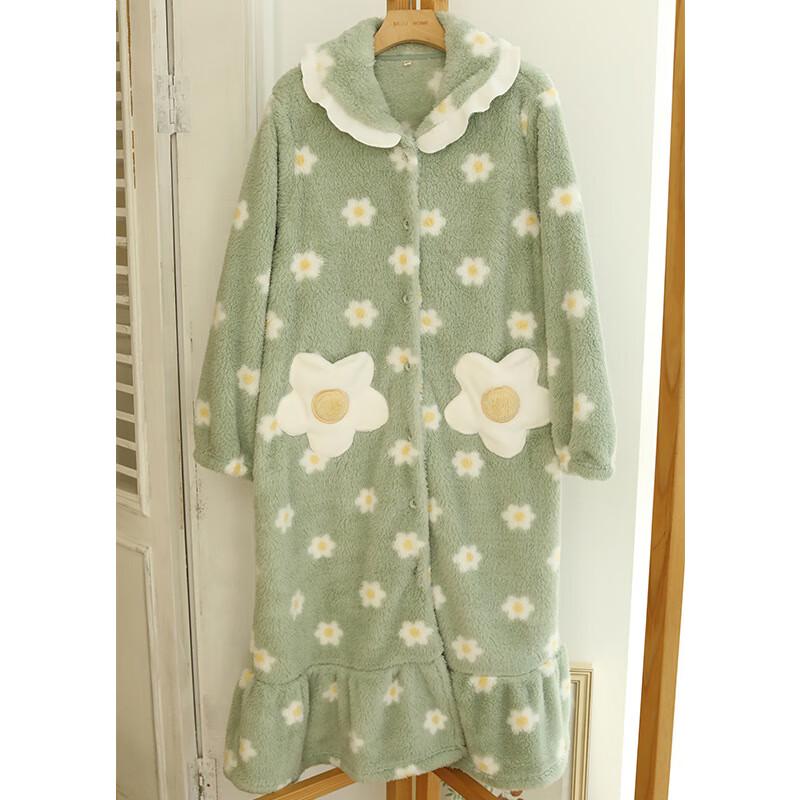 Женский теплый хлопковый комплект пижамы с подсолнухами Lilang