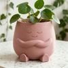 Stylish Design Head Planter Mini Size Desktop Decoration Landscape Plant Pot  Home Decor