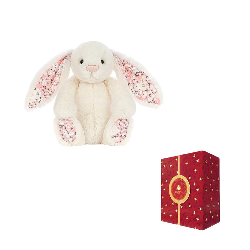 Jellycat Bonnie Rabbit Series Cherry Blossom Rabbit Doll Plush Doll 18cm/31cm Height