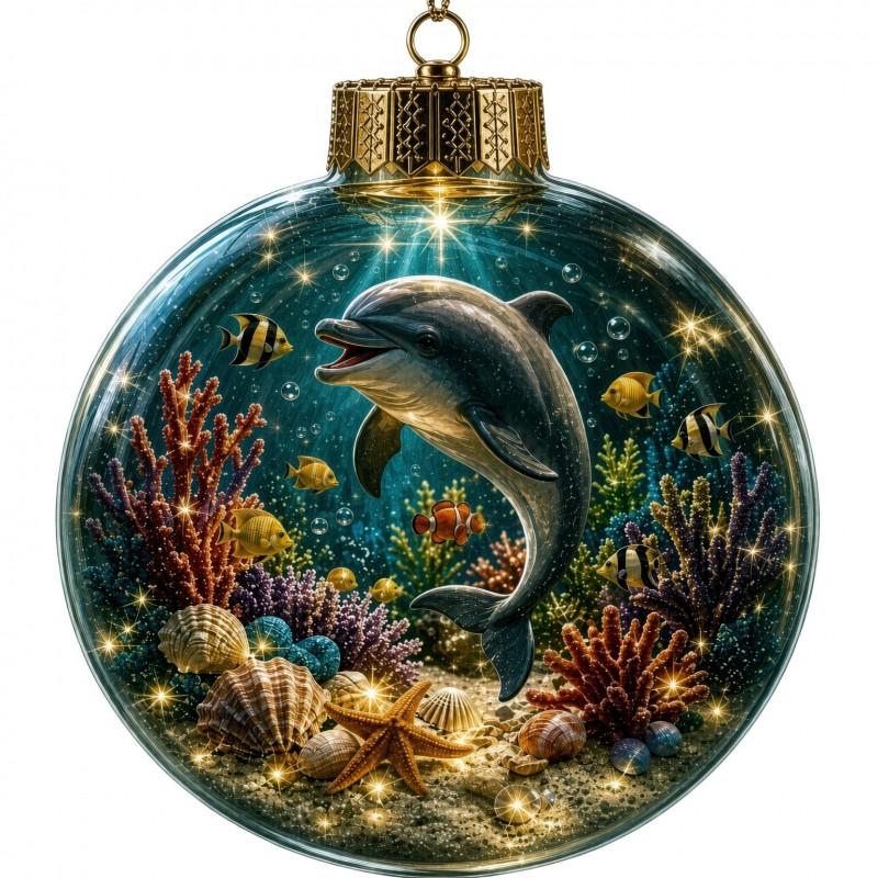 3D Kristallen Kerstversiering Bal Boom Hangend Decor - Acryl Feestdecoratie Semi-Handgemaakt Amerikaanse Stijl