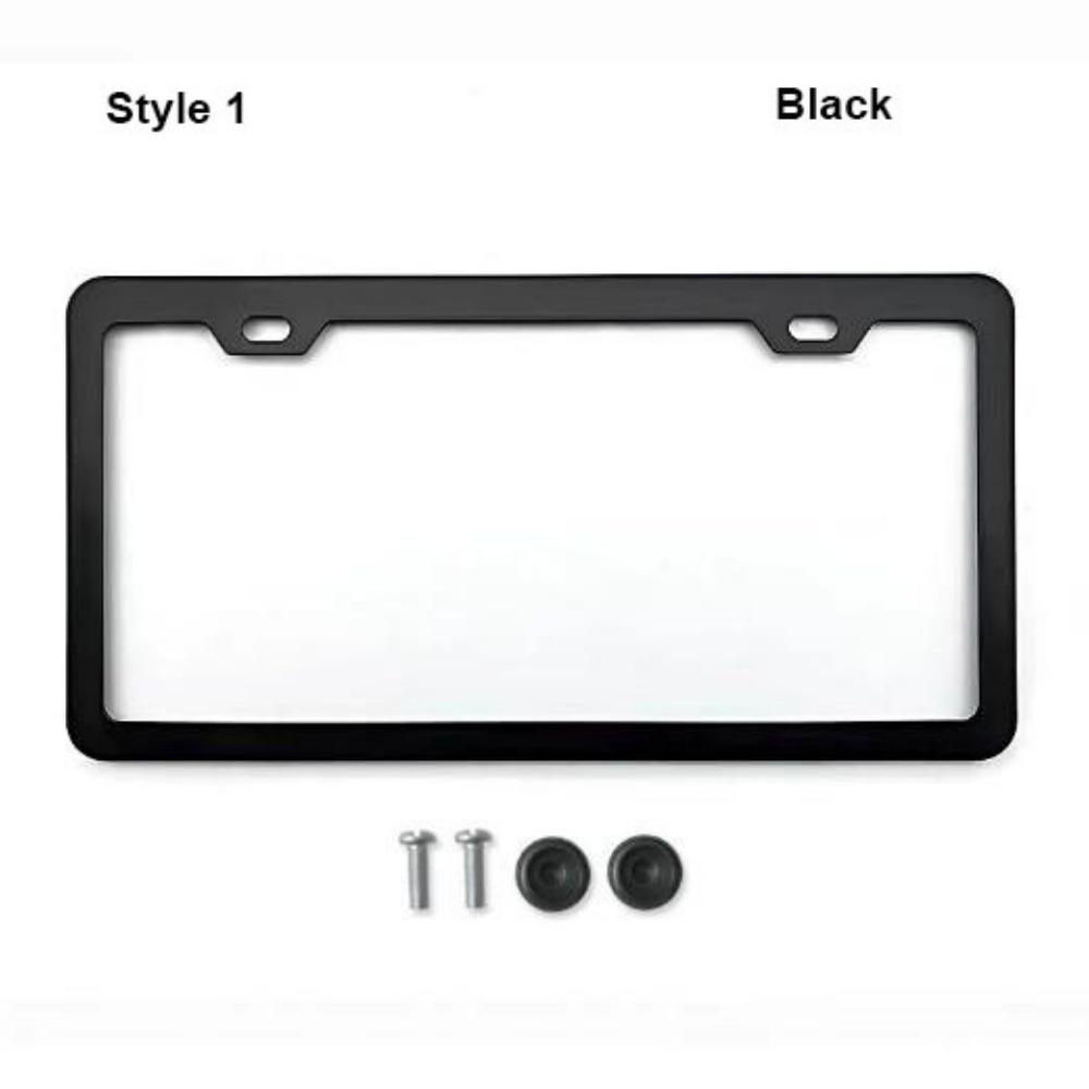 Stainless Steel Protecting License Plates Black/Silver License Plate Cover License Plate Holder