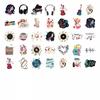 35pcs Colorful Instruments Stickers Retro Retro Teacher Reward Stickers Sticker Pack For Laptop Motorcycle Luggage Phone DIY
