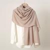 Autumn/Winter Trendy Solid Color Linen Women's Scarf – Southeast Asia Popular Cotton & Linen Feel Long Scarf