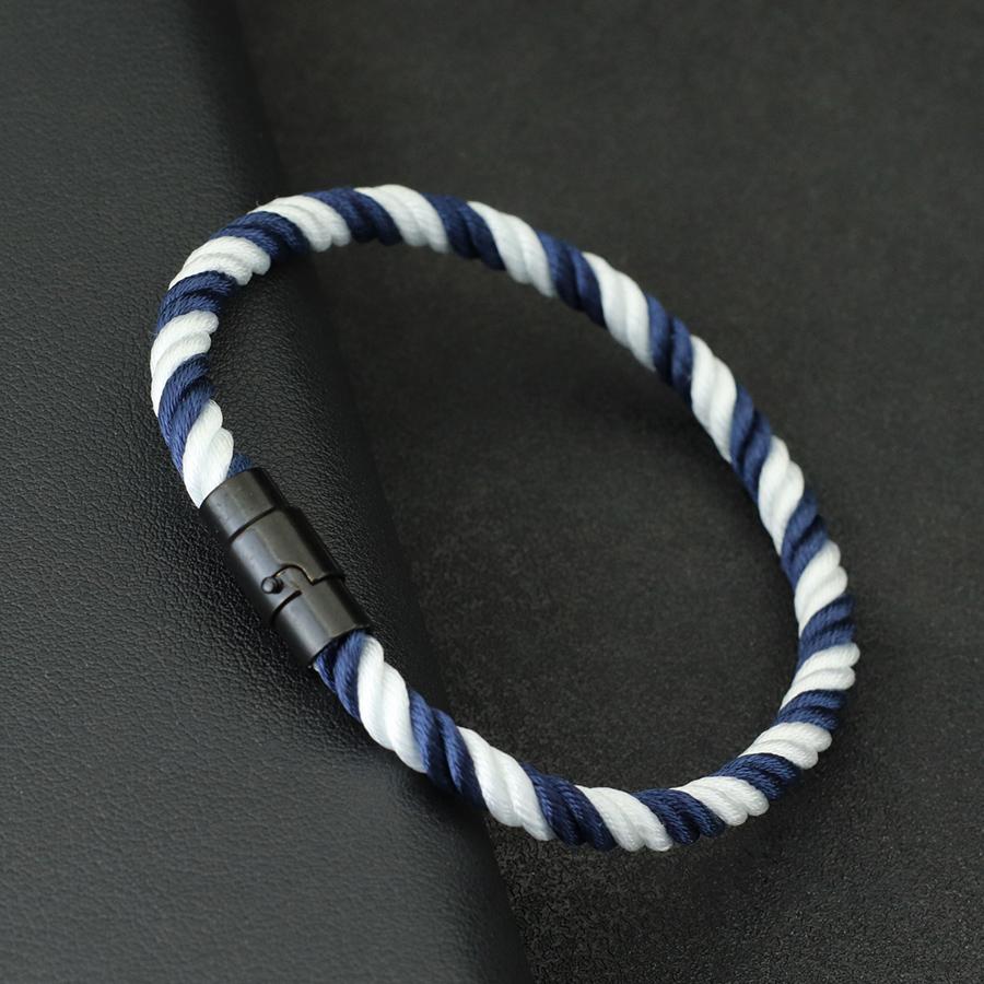

Ocean Style Men Bracelet 6mm Paracord Wrap Braclet Magnetic Clasp Outdoor Camping Cycling Hand Accessories Pulseria Hombre Joias 19.5cm(7.7 inches)