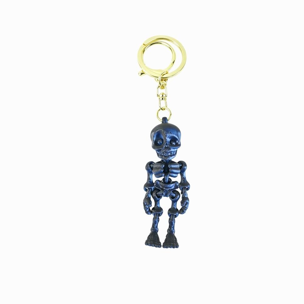 3D Printing 3D Printed Key Chain Articulated Joints Skull Bag Pendant School Bag