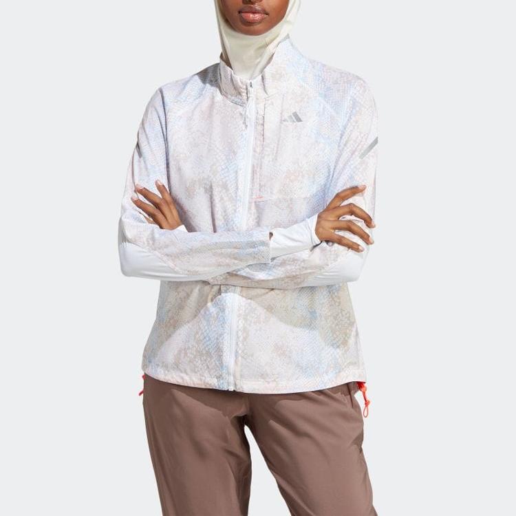 Adidas Jackets Women's White Stand Collar Moderate Other HM4320