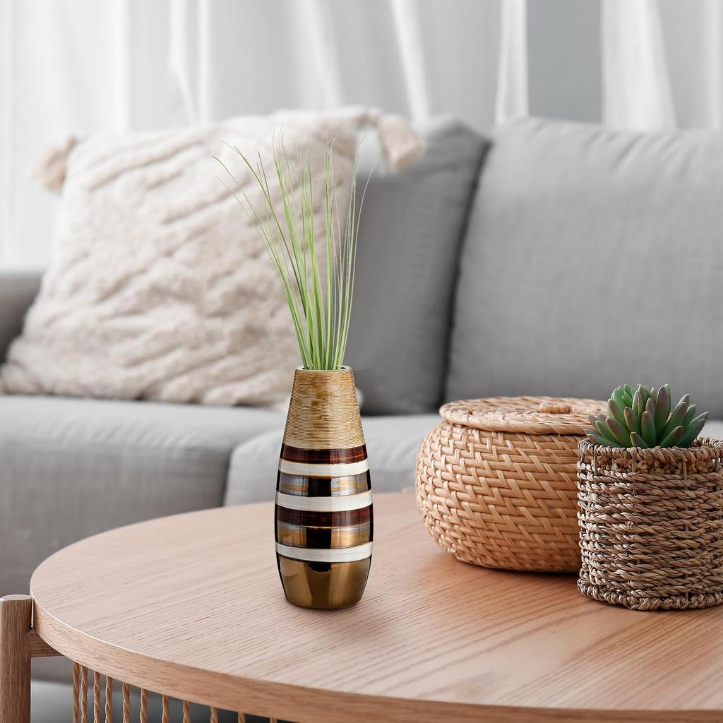 Uxcell 12-Piece Artificial Grass Plants, 20.5" Plastic Fake Wheatgrass Greenery, Outdoor Artificial Buds for Home Garden Decor