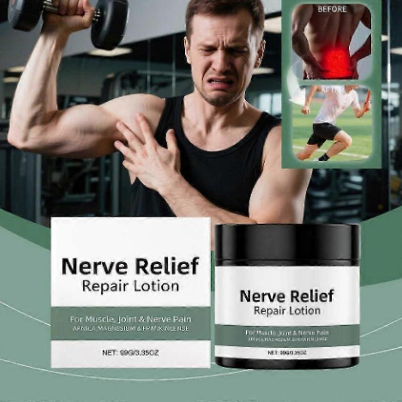 1-3x Extra Strength Nerve-Relief Cream, Nerve-Relief  Massage Cream for Feet, Legs, and Hands