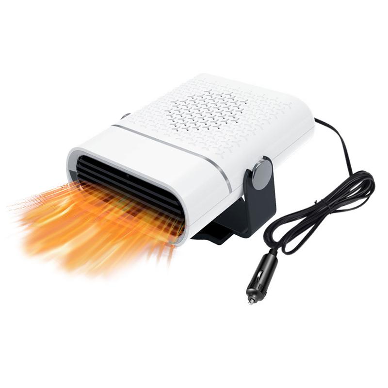 12V 150W Portable Electric Car Heater Rotation Heating Cooling Fan Warmer Wind Defrosting Abs 2In1 Snow Demister Defroster