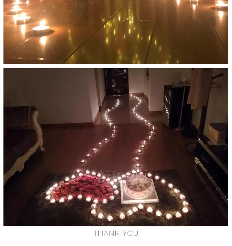 Heart-shaped Scented Tealights for Romantic Proposals and Birthdays