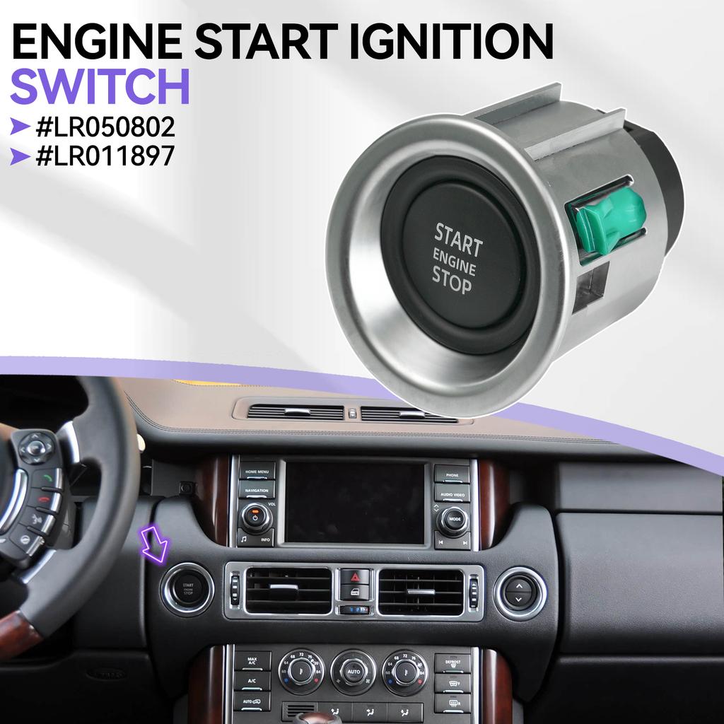 Samochodowy Przycisk Start Stop Silnika Włącznik Zapłonu Dla Land Rover Range Rover L322 2010-13 Przycisk Uruchamiania Bezkluczykowego LR050802 LR011897