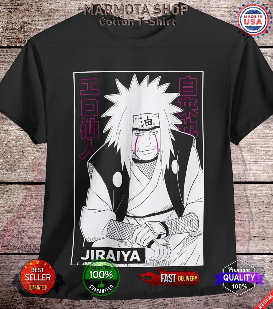 

Jiraiya Shirt Naruto Shippuden Sasuke Kakashi Anime Unisex Tee T-Shirt All Size 2XL