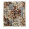 Fashion Creative Thousand Bird Grid Flower Print Scarf Autumn and Winter Women's Office Travel Photography Cotton and Linen Shawl Tide