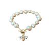 Zircon Freshwater Pearl Bee T-Clasp Bracelet Women Elegant Lightweight Luxury Style Jewelry