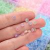 100pcs/lot 2x4mm Ice Seed Gradient Glass Beads Round Beads Colorful Uniform Rice Shape for DIY Handmade Jewelry Bracelet Making