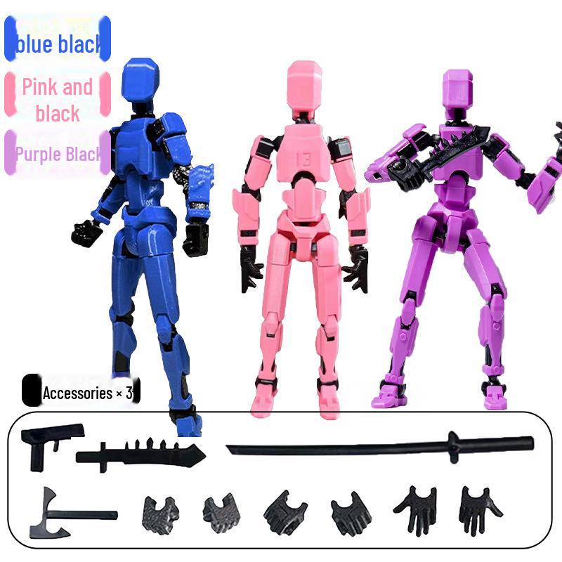 3D Movable Jointed Children's Dolls - Decompression Toy