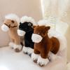 Horse Doll 2026 Good Luck In Year of The Horse Doll High Simulation Russian War Horse Shape PP Cotton Filling Zodiac Pony Figurine