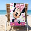 1pc Minnie12 Beach Towel with Custom Name, Beach/Swimming/Bath/Picnic/Camping Towel, Suitable for Seaside Beaches