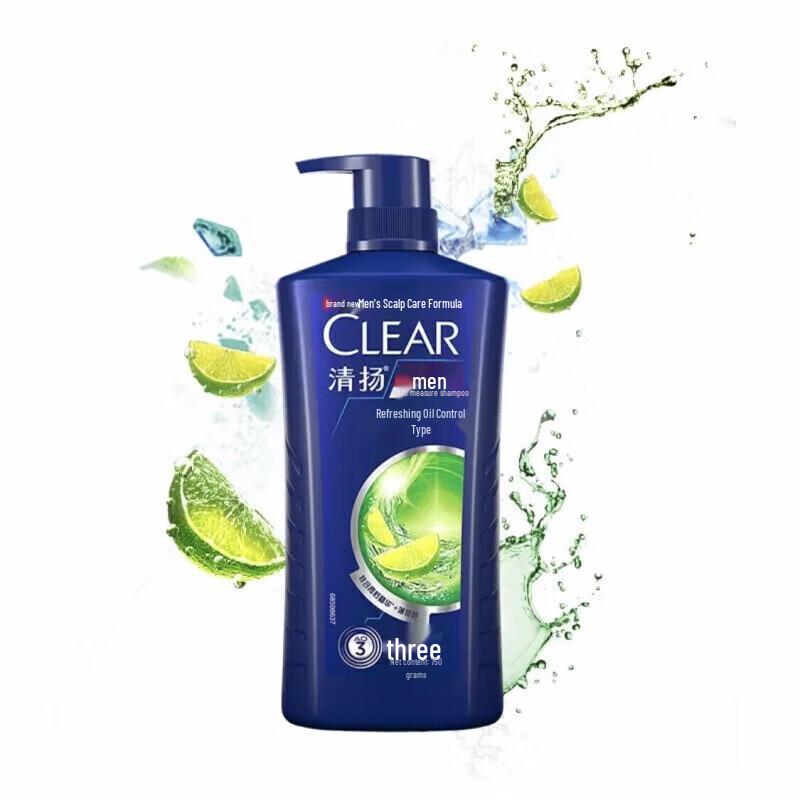 CLEAR MEN Anti-Dandruff Shampoo, Refreshing Oil Control (6x750g Case Pack)