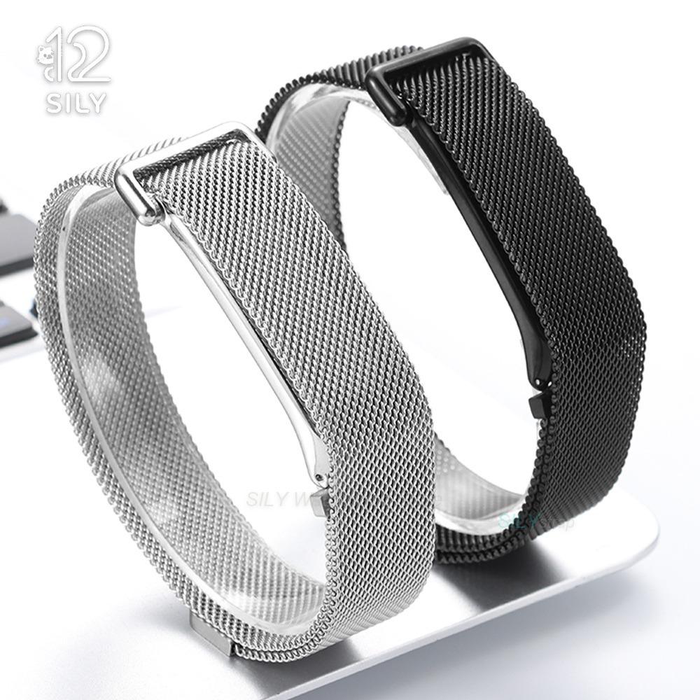 Metallschutzhülle Milanese Armbänder für Google Fitbit Air Zubehör Verstellbare Edelstahlarmbänder Business-Armbänder