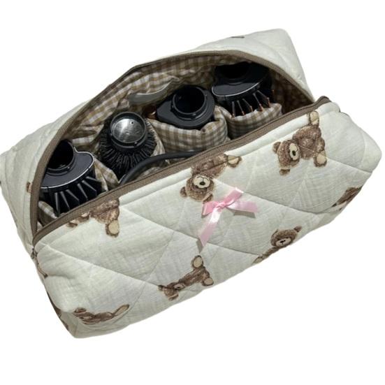 Reseförvaringsväska för hårverktyg Hårtork Locktång Tillbehör Verktygsorganisatör Bärväska Bärbar Multifunktionell Toalettväska Kosmetisk Sminkpåse