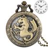 Antique Fullmetal Alchemist Quartz Anime Pocket Watch Cosplay Edward Elric Clock Design Pendant Necklace Chain Vintage Chain