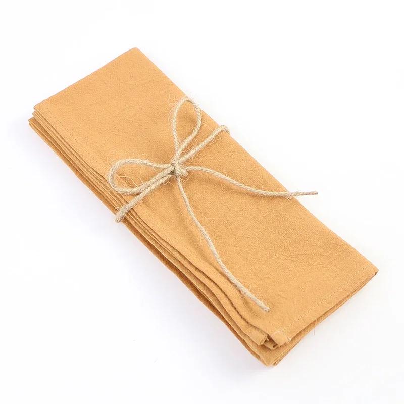 12PC Dinner Cloth Napkins 30X45CM Soft Cotton Napkin Washable Hemmed Edges for Wedding Baby Shower Birthday Christmas Decoration