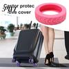 Contoured Silicone Cover Luggage Wheel Covers Mute Anti-scratch Suitcase Protector Protection Castor Sleeves for Traveling Easily Identifiable