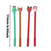 15Pcs Christmas Themed Decorative Topper Pen Set, Back to School Season Student Stationery with Santa Claus, Christmas Tree and Christmas Stocking Orn