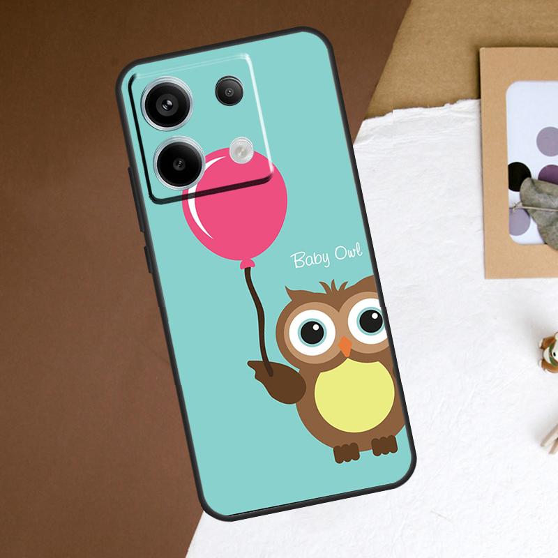 Cute Cartoon Owl Case For Redmi Note 11 12 13 Pro Plus 9 10 10S 11S 12S Redmi 12 9C 10C 12C 13C Back Cover