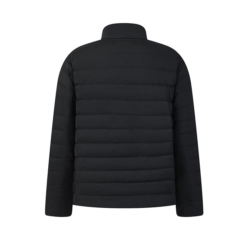 FILA Classic Minimalist Casual Commuter Versatile Stand Collar Down Jacket Men Outerwear Black F11M543909FBK