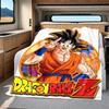 1PC Son Goku  Print Flannel Blanket, High quality All Seasons, Home Decor, Warmth and Comfort, Perfect for Christmas Gifts