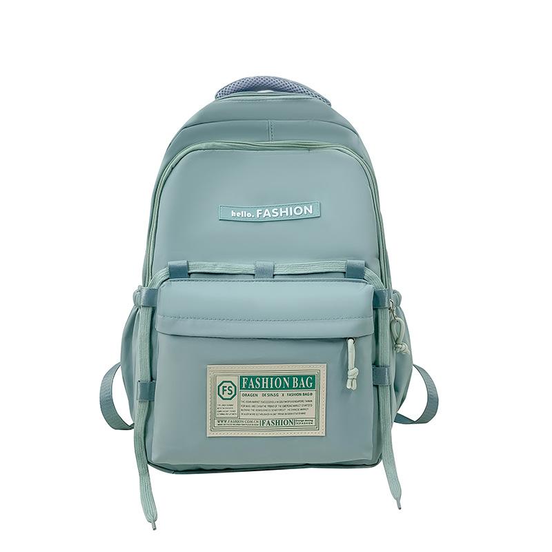 Schoolbag Mori Black and White Versatile Solid Color Backpack Women's Japan and Korea Fashion Schoolbag Men's High School Backpack Women's Backpack 