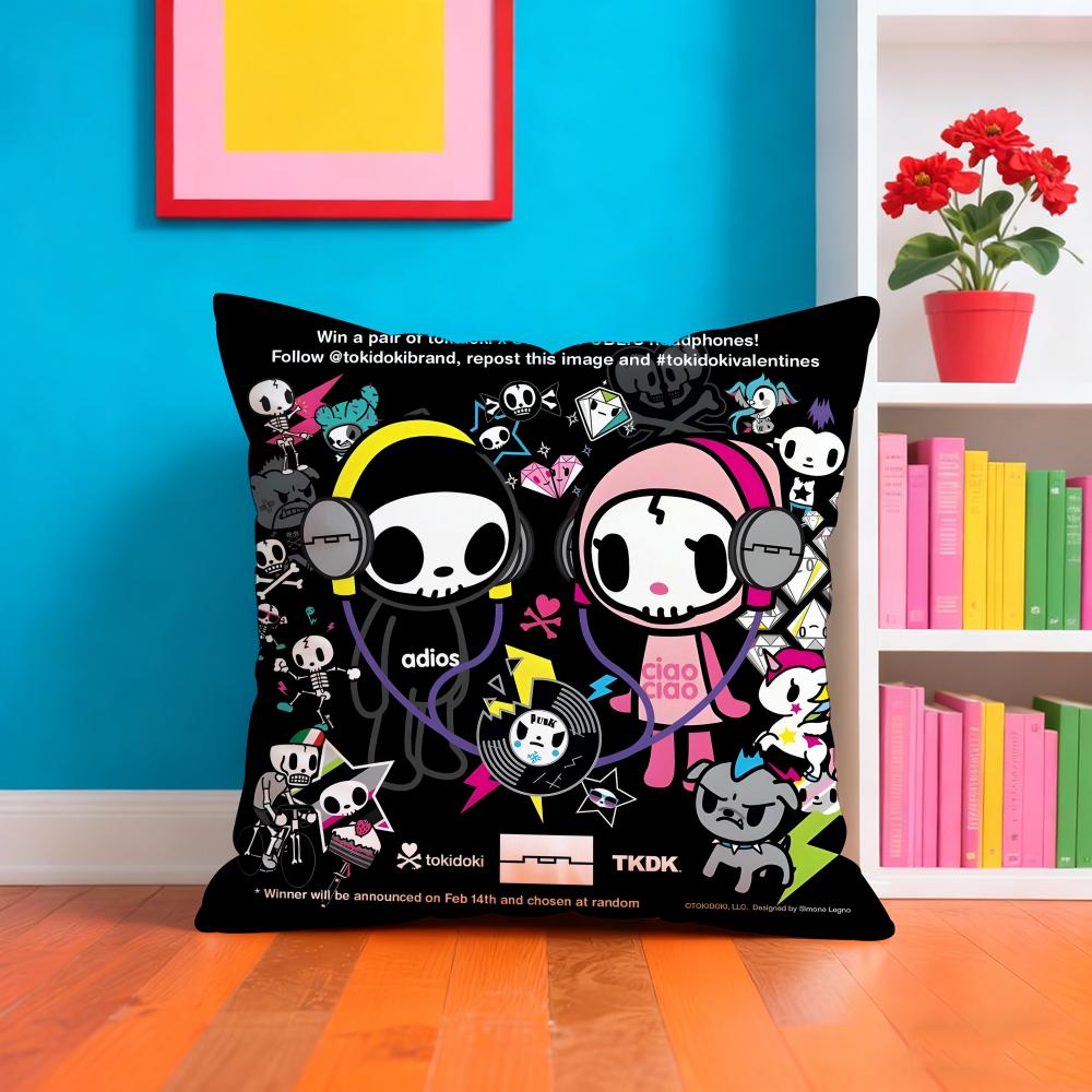 T-tokidoki Anime Pillow Case Pillow Case Plush Fabric Soft Double Sided Print Home Sofa High Quality Cushion