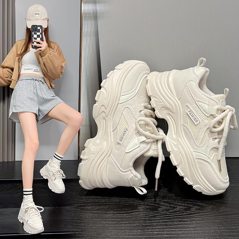 Hong Kong Style Shows Feet, Small Platform Dad Shoes, Spring and Autumn Fried Street Super Fire New Casual Sports Shoes