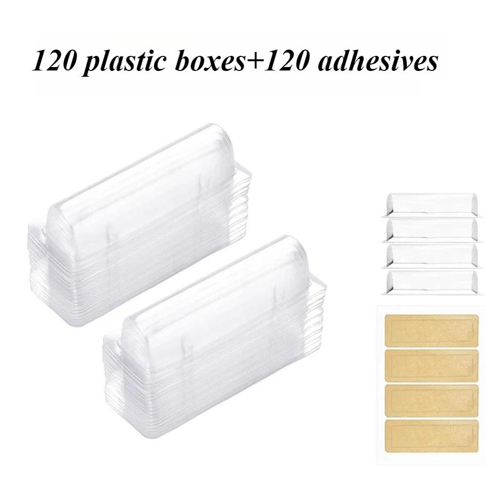 

120 Pack Transparent Plastic Lipstick Tube Gift Card Holder Birthday Graduation Clear Money Pouches Rectangular Coin DIY Sleeves 9.6x1.5x4CM