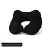 Inflatable U-shaped Travel Neck Pillow - Portable, Ergonomic, Height-Adjustable, Storable Milk Silk Design