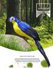 Grüner Ara Feder Simulationsvogel für Gartendekor, 25CM & 35CM