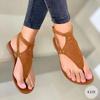 Women Summer Shoes Women Flat Bottom Roman Strap Sandals Designer Shoes Ladies Outdoor Beach Sandals Sandalias