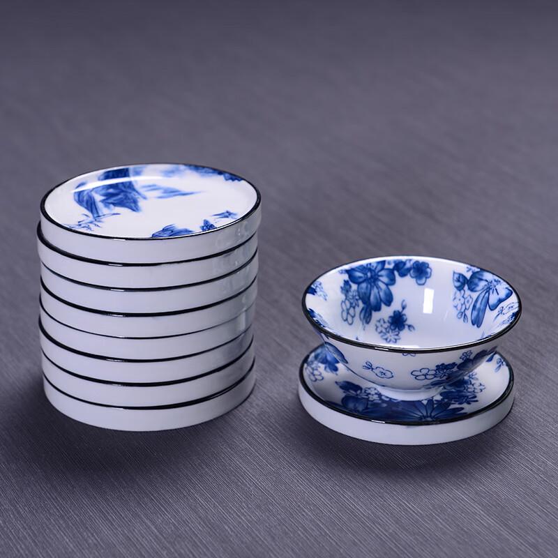 Deou Starlight Vintage Blue & White Porcelain Coasters