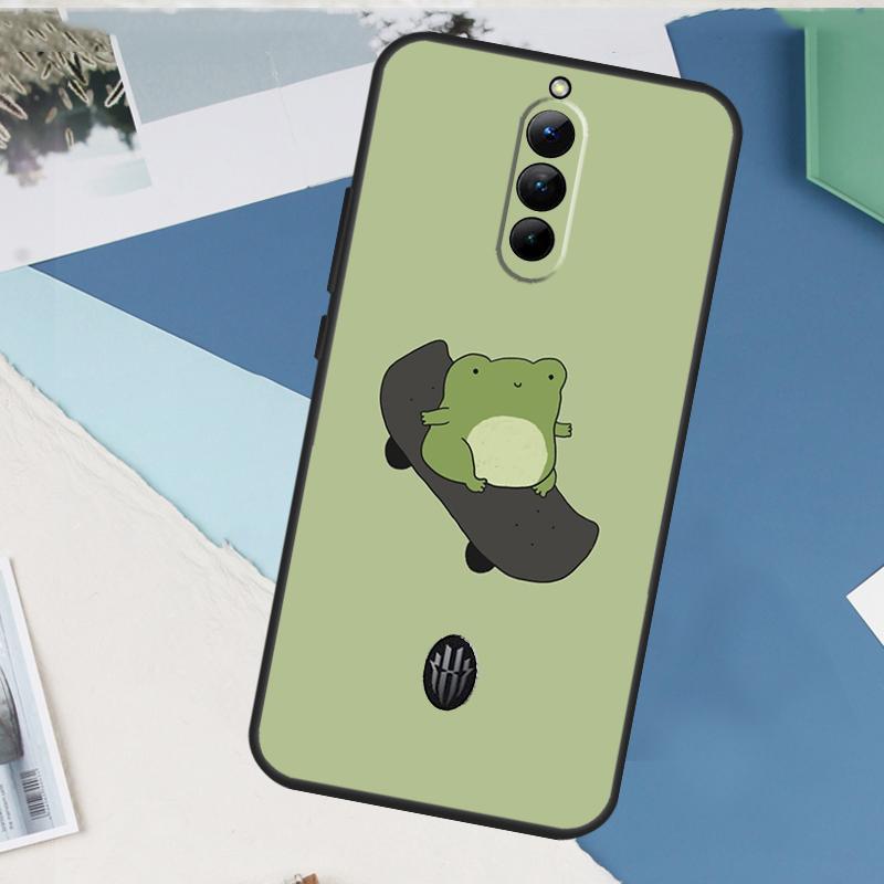 Frog Skateboard Cute Kawaii Case For ZTE Nubia Red Magic 10S 11 10 9 8 8S 9S Pro Plus 6 7 6S 7S Pro 5G 6R 10 Air Cover