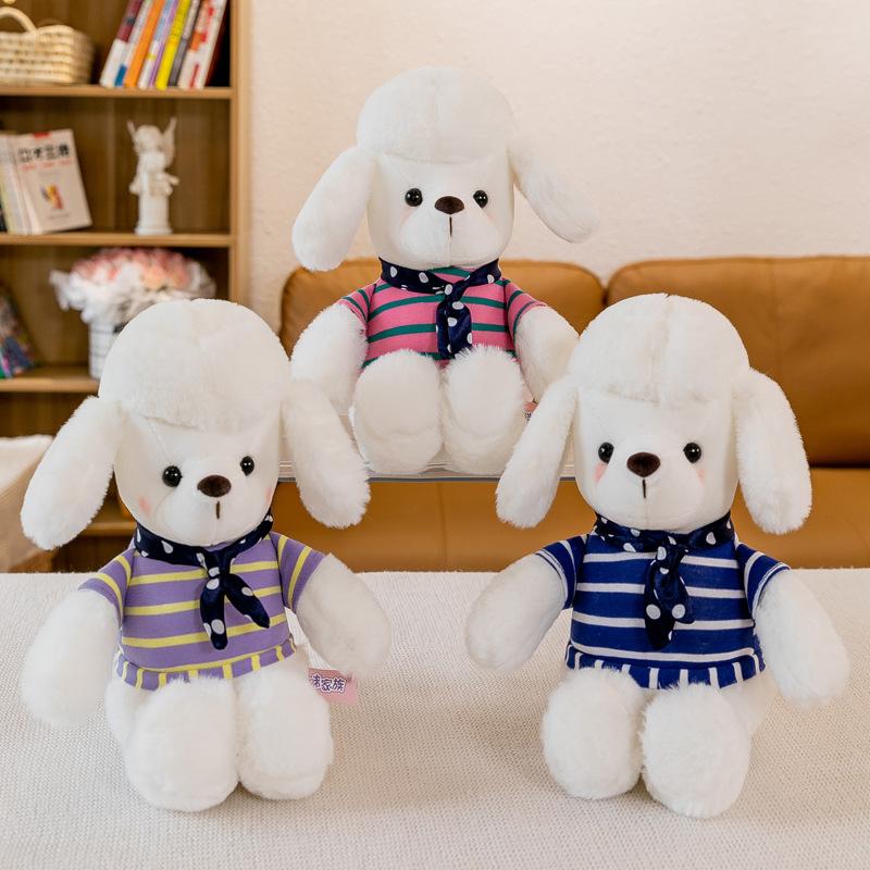 Scarf Lady Dog Plush Toy Cute Dog Small Doll Couple Doll Children's Birthday Gift
