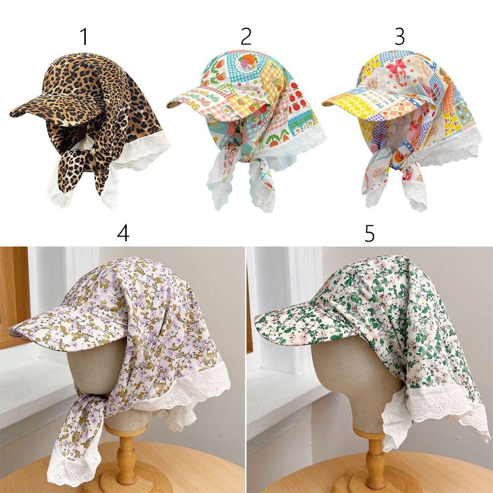 French Retro Headscarf Hat Quick Drying Peaked Cap Fashion Baseball Cap  Outdoor Seaside Vacation