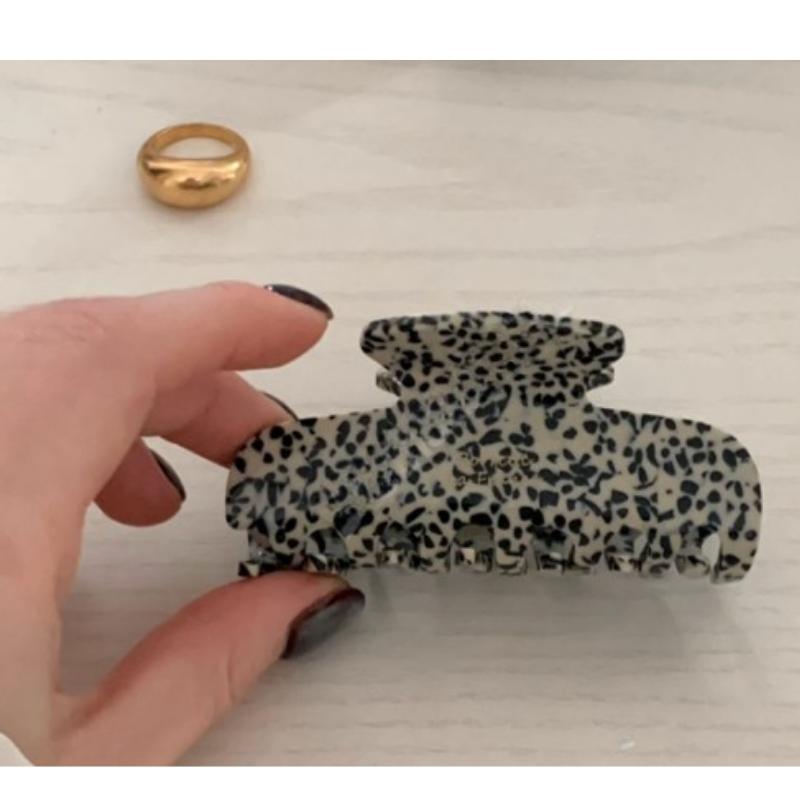 Spotted Marble Hair Claw Clip